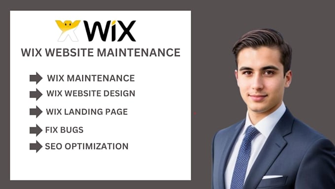 Gig Preview - Wix website redesign wix update wix website editing wix maintenance wix studio