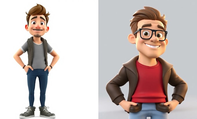 Gig Preview - Do cute 3d character modeling, toy, action figure, game model in cartoon style