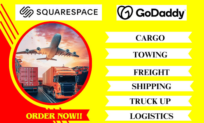 Gig Preview - Design logistic cargo freight and moving company website