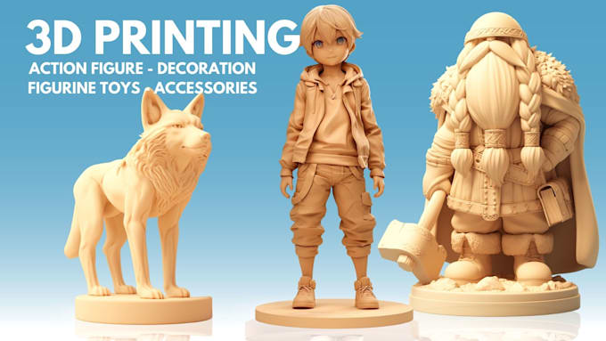 Gig Preview - Sculpt 3d model, characters, miniatures, action figure and toys for 3d printing