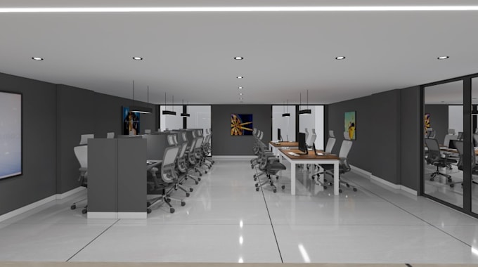 Gig Preview - Remodel interior design of office, reception, meeting room, studio,office render