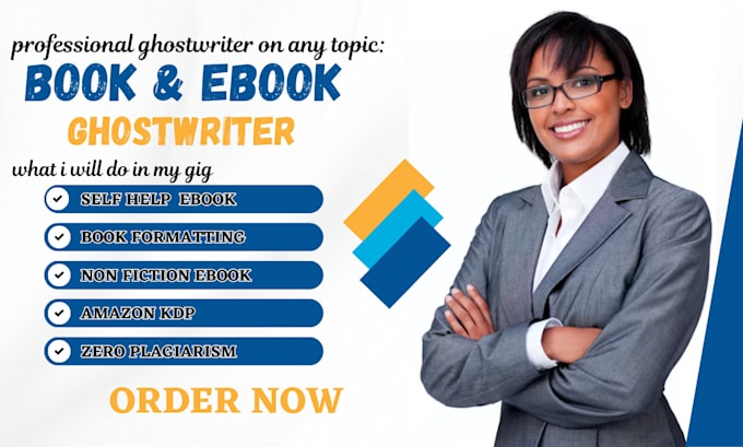 Gig Preview - Self help ebook writer, nonfiction ghostwriter, amazon kindle ghost book writer