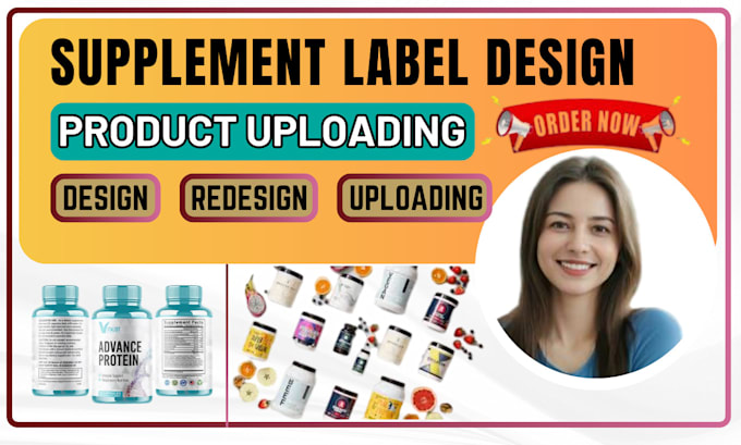 Gig Preview - Do supplement bottle label design, cbd packaging design, supliful label design