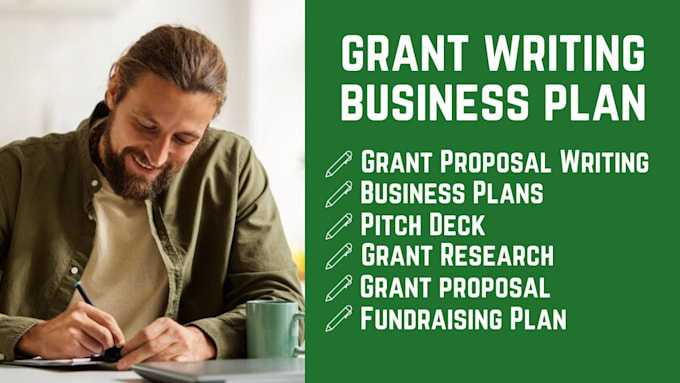 Gig Preview - Write grant proposal, business grant writing research business plan pitch deck