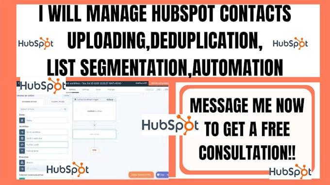 Gig Preview - Manage hubspot contacts, deduplication, list segmentation, upload, automation