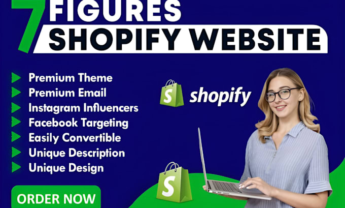 Gig Preview - Build you an automated shopify dropshipping store or website