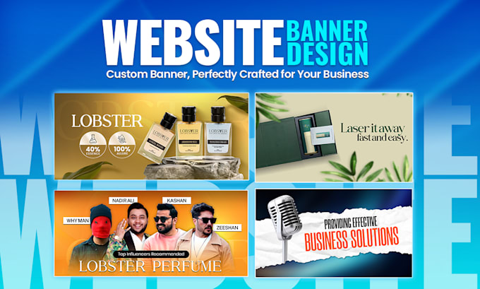 Gig Preview - Design professional website hero headers and etsy covers