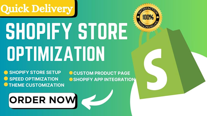 Gig Preview - Boost your shopify store speed for lightningfast performance