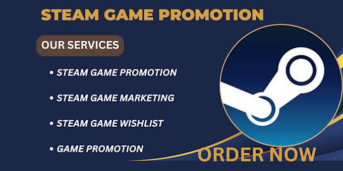 Gig Preview - Do steam game promotion,  steam game marketing,  steam wishlist, and roblox game