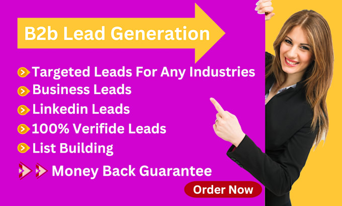 Bestseller - provide targeted b2b lead generation for any industries