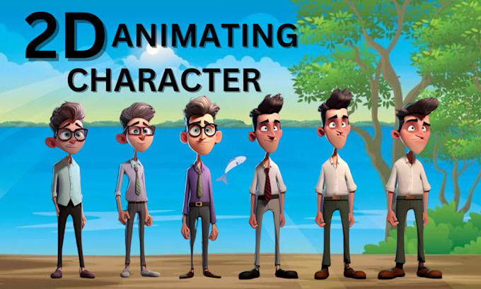 Gig Preview - Make a 2d cartoon animation video, modern motion graphics video, 2d animation