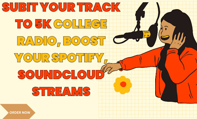 Gig Preview - Submit your track to 5k college radio, boost your spotify, soundcloud streams