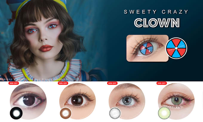 Gig Preview - Lash extension beauty website hair extension shopify dropship store eye contacts