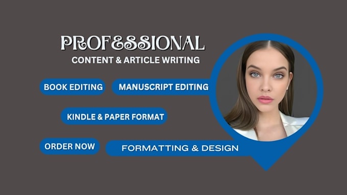 Gig Preview - Write, format edit proofread, rewrite and paraphrase your document upload kdp