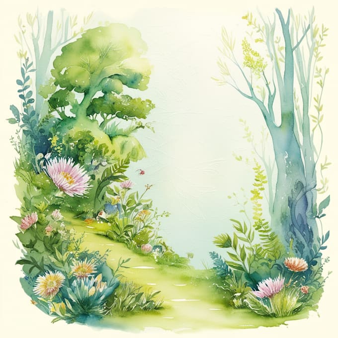 Gig Preview - Illustrate watercolor children book illustration