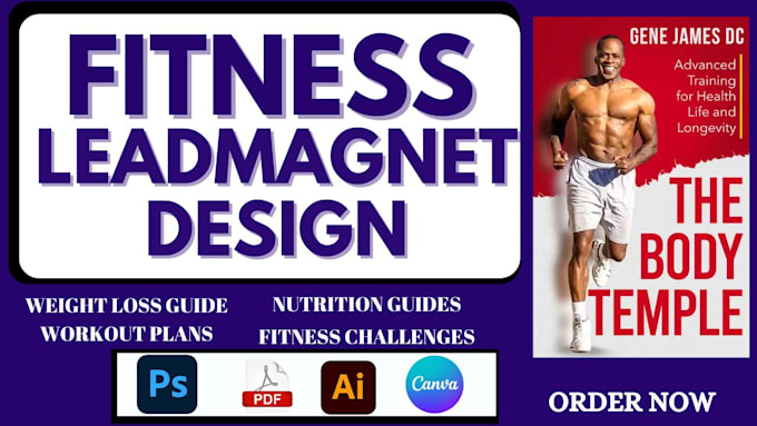 Gig Preview - Design fitness lead magnet ebook weight loss guide workout plans nutrition ebook