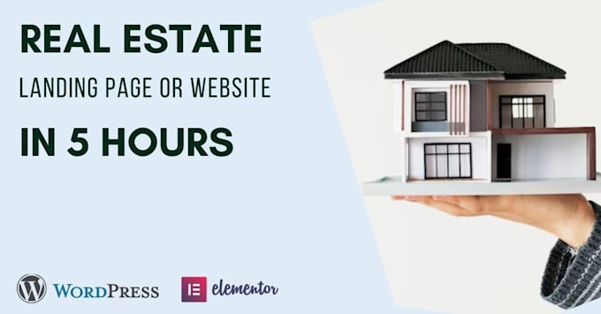 Gig Preview - Design a responsive real estate landing page or website in 5 hours