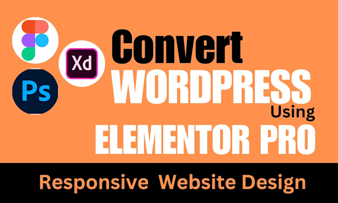 Gig Preview - Convert PSD,xd, figma to wordpress with elementor pro or redesign website