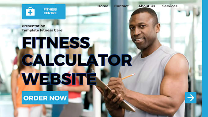 Gig Preview - Build fitness website calculator for you calorie fitness app website marketing