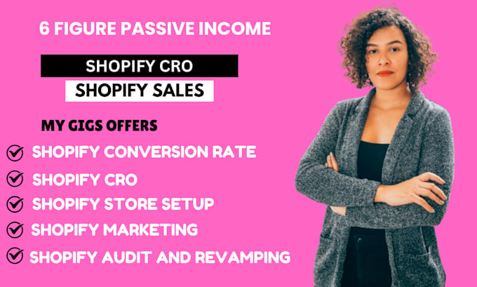 Gig Preview - Do shopify audit increase conversion rate shopify dropshipping website shopify