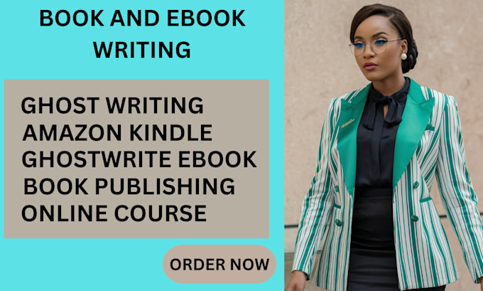 Gig Preview - Write amazon KDP book publishing ghostwrite ebook online course or ebook writing