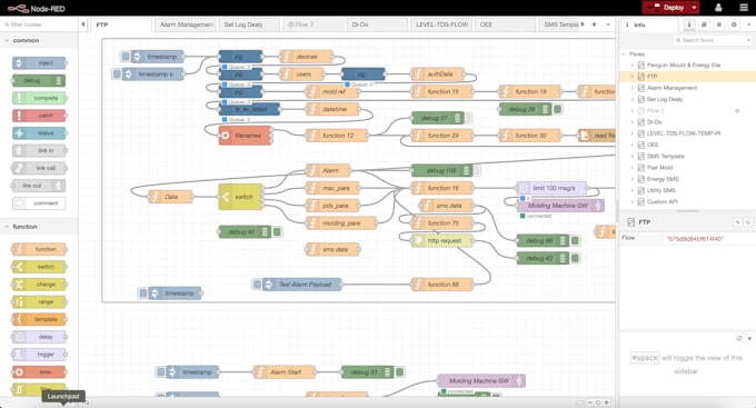 Gig Preview - Design and develop business logic in nodered