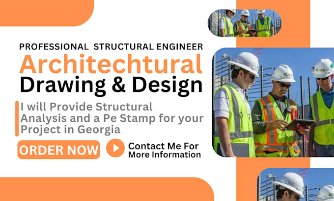 Gig Preview - Licensed georgia structural engineer for pe stamped drawings