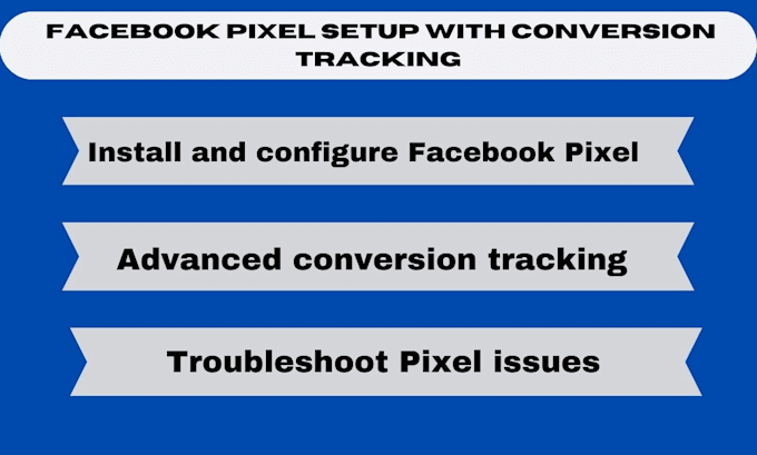 Gig Preview - Set up pixel setup with conversion tracking for accurate insights