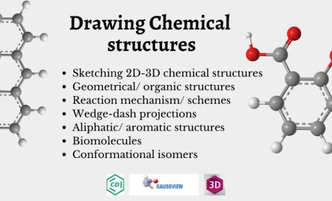 Gig Preview - Draw chemical structures and reaction mechanisms using chemdraw