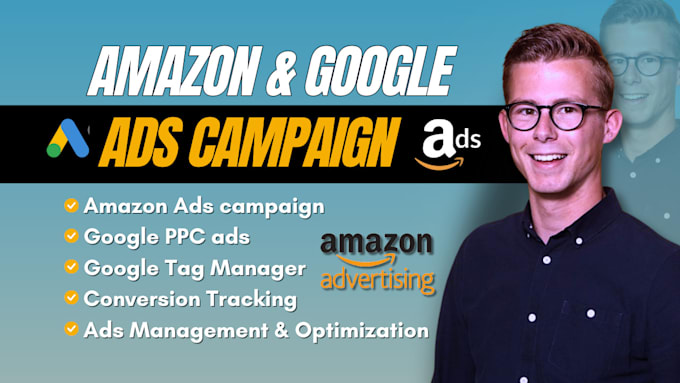 Gig Preview - Setup amazon PPC ads campaign, ecommerce conversion tracking ga4 tag manager