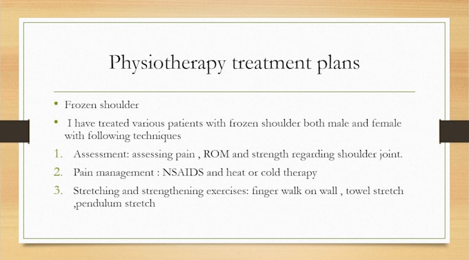 Bestseller - make physiotherapy treatment plans