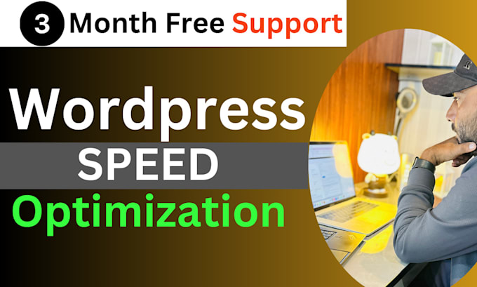 Gig Preview - Do wordpress speed optimization and website pagespeed