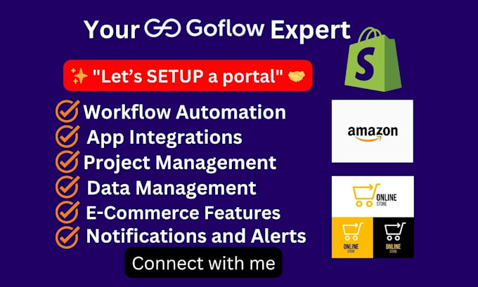 Gig Preview - Automate your business workflows using goflow