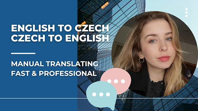 Gig Preview - Manually translate english to czech