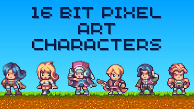 Gig Preview - Create sprite sheets, animated gifs, and 8 bit or 16 bit pixel art characters