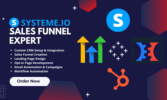 Bestseller - create systeme io sales funnel gohighlevel hubspot clickfunnel landing page