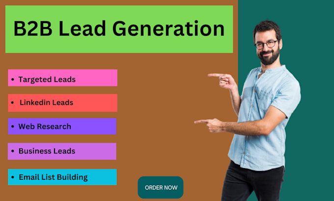 Gig Preview - Targeted b2b lead generation, business leads, prospect lists