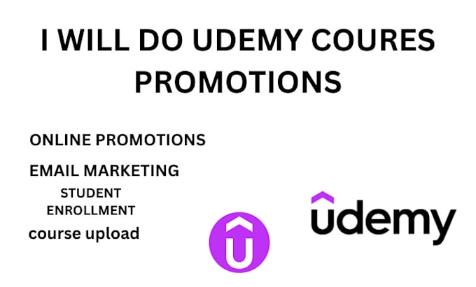 Bestseller - promote udemy course promotion, course udemy video student enrolment marketing