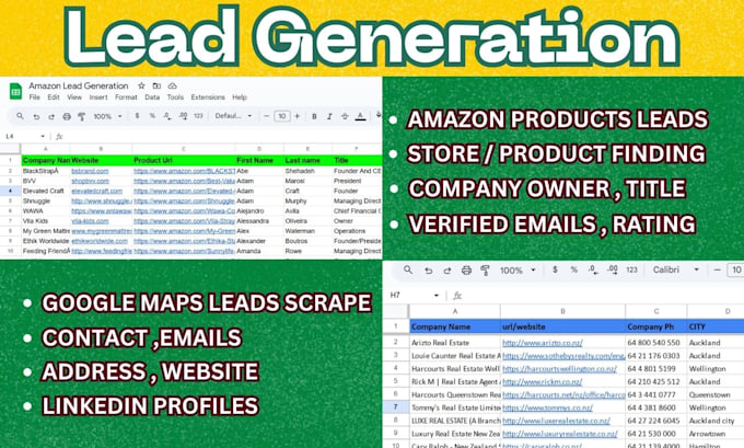 Gig Preview - Do b2b lead generation and google maps data scrapping