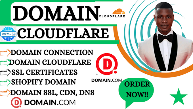 Gig Preview - Do domain connection, fix or transfer shopify domain, wix, cloudflare