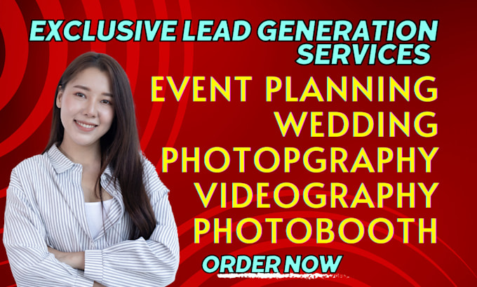 Bestseller - generate event planning leads wedding photography videography leads facebook ads