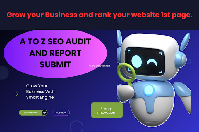 Gig Preview - Create a winning SEO audit for your website with semrush