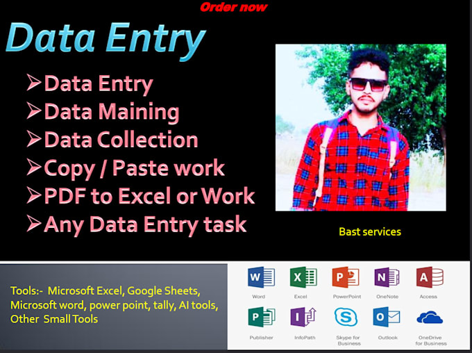 Gig Preview - Data entry work in excel convert PDF to excel high accuracy