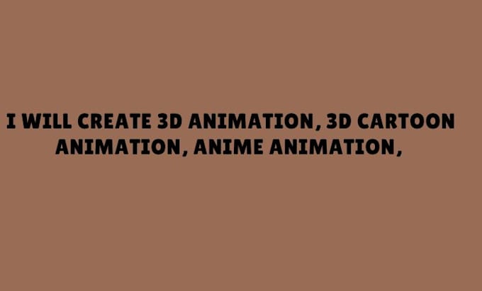 Gig Preview - Do anime animation, 3d animation, 3d cartoon animation, 3d product animation