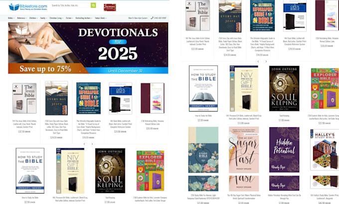 Gig Preview - Build christian books shopify store children bible store christian ebook website