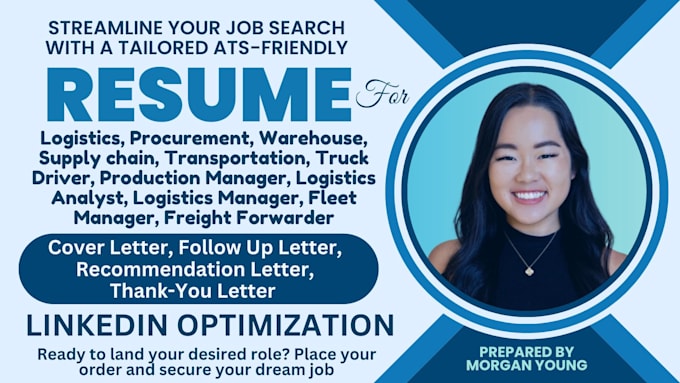 Gig Preview - Craft logistics, procurement, warehouse, supply chain, and transportation resume