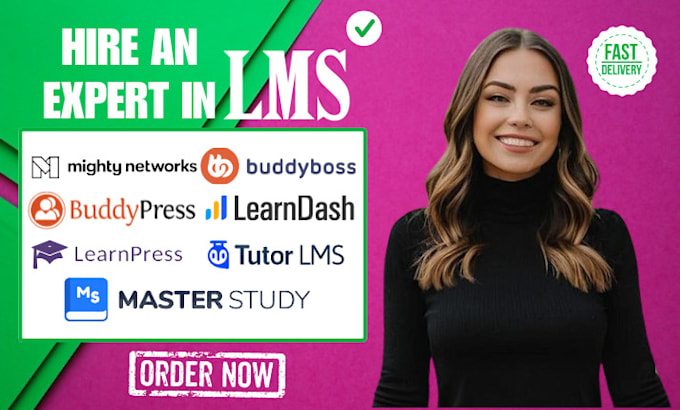 Gig Preview - Develop wordpress lms website on masterstudy, buddyboss, tutor lms, learndash