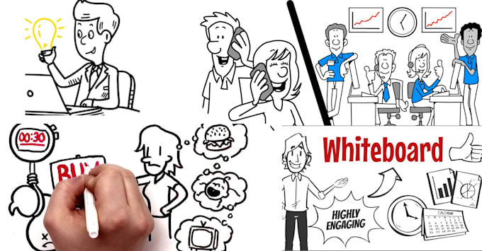 Gig Preview - Do high engaging whiteboard animation , 2d explainer video, whiteboard video