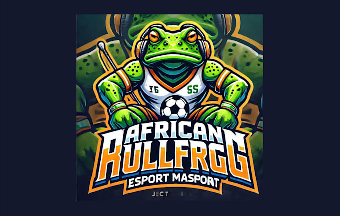 Gig Preview - Do creative african bullfrog mascot logo with source file in two days