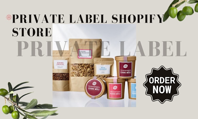 Gig Preview - Do private label supplement shopify store private label store supplement website